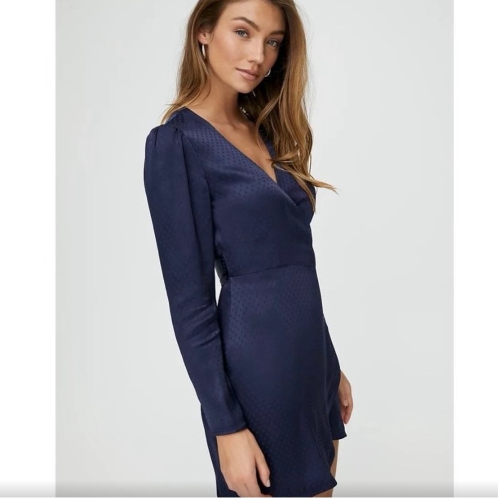 Wilfred Aritzia Blue Long Sleeve Dress